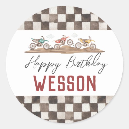 ダートバイクシール、オートバイシール ラウンドシール (正面)