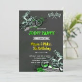 ダートバイクジョイント誕生日 招待状 (スタンド正面)