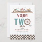 ダートバイクセカンド招待状、バイク招待状 招待状 (正面)