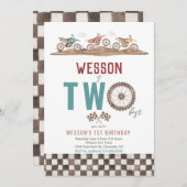 ダートバイクセカンド招待状、バイク招待状 招待状 (正面/裏面)