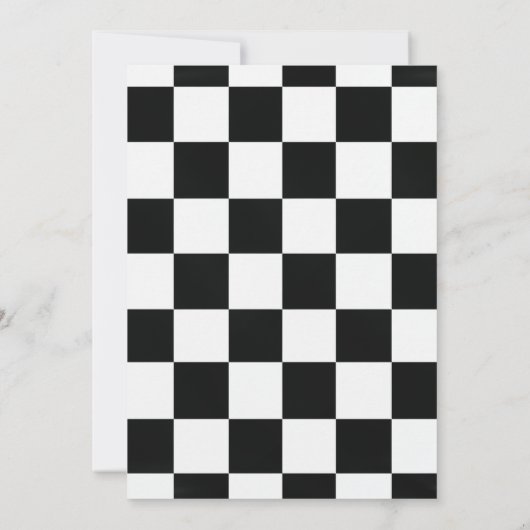 ダートバイクツーファストグリーンブルー誕生日 招待状 (裏面)