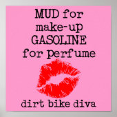 ダートバイクディバモトクロスポスターサイン ポスター (正面)