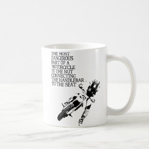 ダートバイクナットモトクロス面白いマグカップ 冗談 コーヒーマグカップ