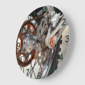 ダートバイクバイクのホイールコーグ、Lge Wallclock ラージ壁時計 (傾斜)