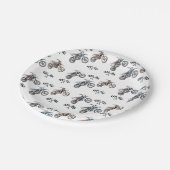 ダートバイクバイク誕生日紙プレート ペーパープレート (アングル)