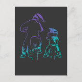 ダートバイクパパ&ソンモトクロスサイクリング ポストカード (正面)