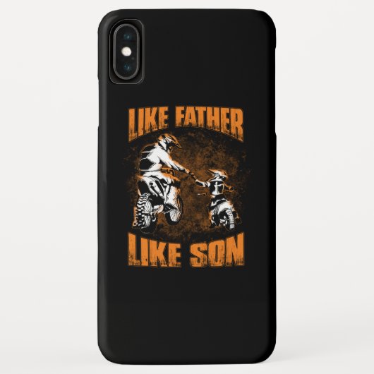 ダートバイクパパFDブラック Case-Mate iPhoneケース (裏面)