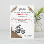ダートバイクパーティーの招待状 招待状 (スタンド正面)