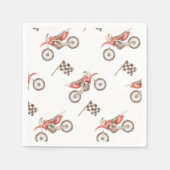 ダートバイクパーティー紙ナプキンス | Bike Napkins スタンダードカクテルナプキン (正面)