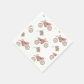ダートバイクパーティー紙ナプキンス | Bike Napkins スタンダードカクテルナプキン (角)