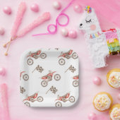 ダートバイクパーティー紙プレート |自転車紙プレート ペーパープレート (パーティー)