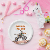 ダートバイクファーストワンバースデーパーティー紙 ペーパープレート (パーティー)