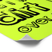 ダートバイクフィンガーおもしろいモトクロスのポスターのサイン ポスター (角)