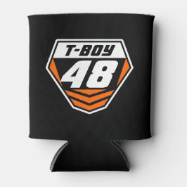 ダートバイクフロント番号プレート：オレンジ – ライト番号 缶クーラー