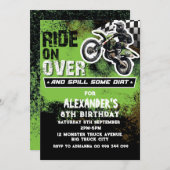ダートバイクボーイグリーン第3回46日7日8日9日 招待状 (正面/裏面)