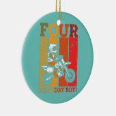 ダートバイクボーイズ4th誕生日4 4ダートバイク セラミックオーナメント (右)