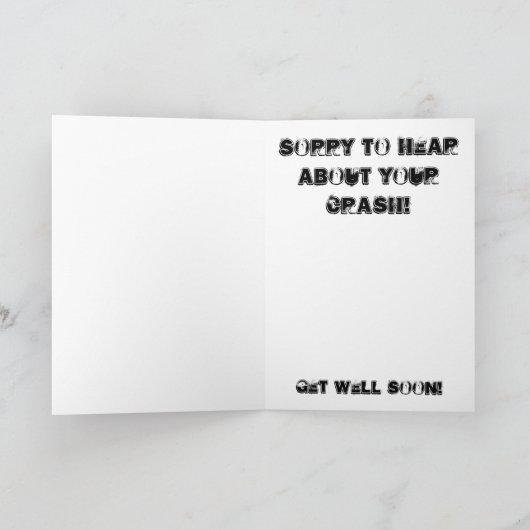 ダートバイクモトクロスが良いクラッシュカードを取得 カード (内部)