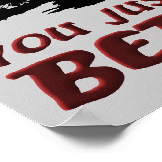 ダートバイクモトクロスのポスターのサインがアップ ポスター (角)