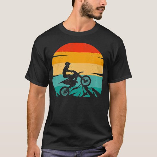 ダートバイクモトクロスアパレルモトクロスダートバイク Tシャツ (正面)