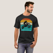 ダートバイクモトクロスバイクヴィンテージレトロボーイズ Tシャツ (正面フル)