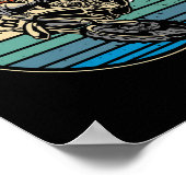 ダートバイクモトクロスバイクヴィンテージレトロ ポスター (角)