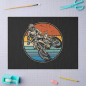 ダートバイクモトクロスバイクヴィンテージレトロ 薄葉紙 (クラフト)