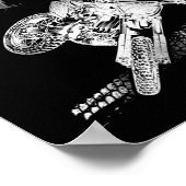 ダートバイクモトクロスブラアップ!ヴィンテージ ポスター (角)