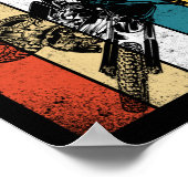 ダートバイクモトクロスブラップヴィンテージレトロ ポスター (角)