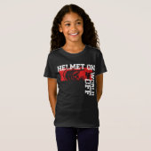 ダートバイクモトクロスヘルメットonワールドオフヴィンテージ tシャツ (正面フル)