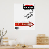 ダートバイクモトクロスマガジンカバーポスター ポスター (キッチン)