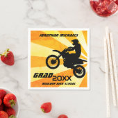 ダートバイクモトクロスレトロ日が差すこと卒業 スタンダードカクテルナプキン (インサイチュ)