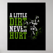 ダートバイクモトクロス少し汚れ決して傷つかない ポスター (正面)