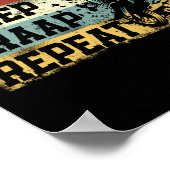 ダートバイクモトクロス食べスリープブラップリピートヴィンテージ ポスター (角)