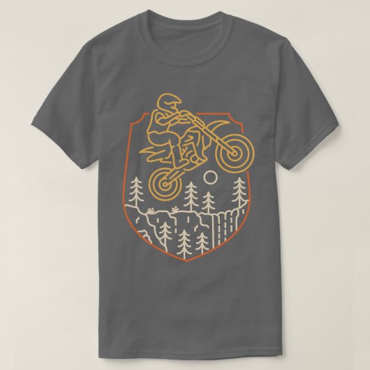 ダートバイクモトクロス Tシャツ (デザイン正面)