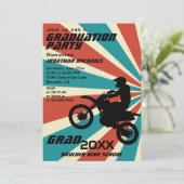 ダートバイクモトクロスPHOTO日が差すこと卒業 招待状 (スタンド正面)