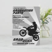 ダートバイクモトクロスPHOTO日が差すこと卒業 招待状 (スタンド正面)