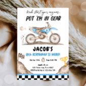 ダートバイクモータークロスレーシングサイクリングボーイ誕生日 招待状
