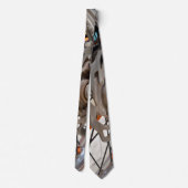 ダートバイクモーターバイクホイールコグネックタイ ネクタイ (裏面)