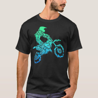 ダートバイクライダーモトクロスエンデューロダートサイクリングギフト Tシャツ