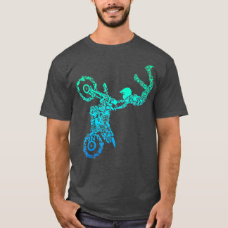 ダートバイクライダーモトクロスエンデューロダートサイクリングボーイズ Tシャツ