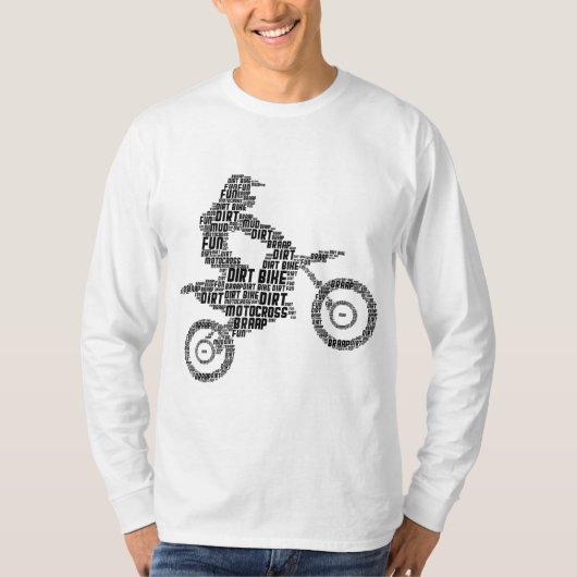ダートバイクライダーモトクロスエンデューロダートサイクリングボーイズ Tシャツ (正面)