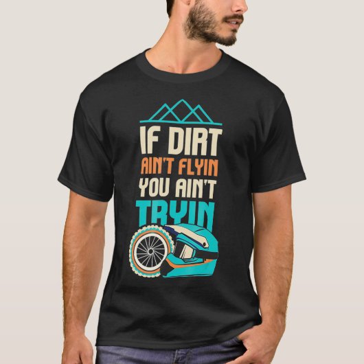 ダートバイクライダーIスーパークロスI MXモトクロスライド Tシャツ (正面)