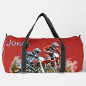 ダートバイクリダーズモトクロスレーシング ダッフルバッグ (正面)