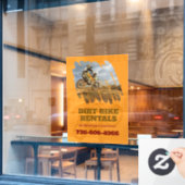 ダートバイクレンタルカスタム ウィンドウサイン (カフェ窓)