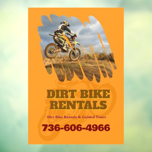 ダートバイクレンタルカスタム ウィンドウサイン (シート3)