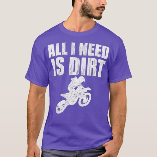 ダートバイク乗りMXモトクロススーパークロス Tシャツ (正面)