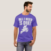 ダートバイク乗りMXモトクロススーパークロス Tシャツ (正面フル)