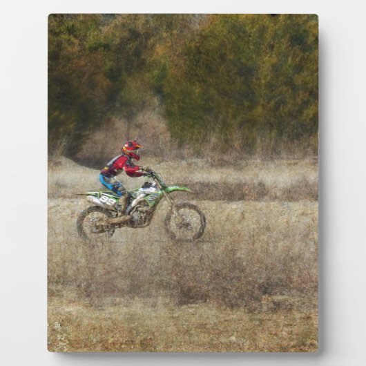 ダートバイク乗馬 フォトプラーク (正面)