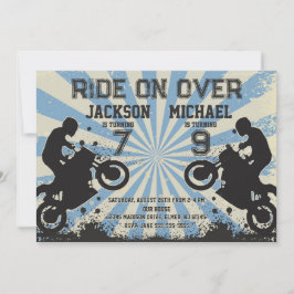 ダートバイク合同誕生日 招待状