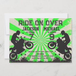 ダートバイク合同誕生日 招待状